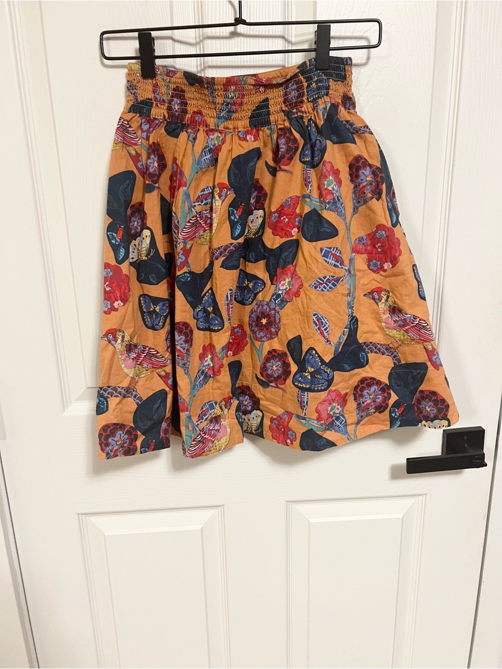 Anthropologie Natalie lete Paris skirt SIZE 0 birds and butterflies - Picture 7 of 8
